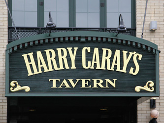 Image of Harry Carays Sign, 
 Wooden Signs Wrigleyville, Sign makers Wisconsin