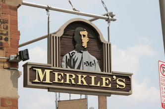 Merkles Sign Chicago, Merkle's Sign,
Bar Signs Chicago, Bars Wrigleyville,