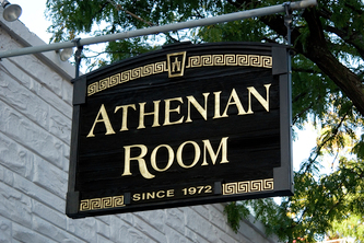 Athenian Room Sign, Signs Signs Lincoln Park, Restaurant Signs Chicago